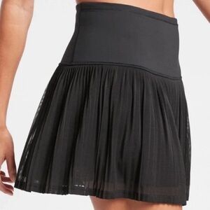 Athleta Black A-Game Mesh Skort Sz S